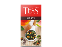 черный чай с цедрой, мятой, ароматом гуавы и лайма TESS Siesta фото